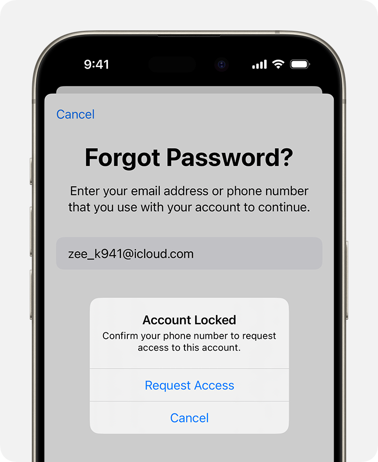 Forgot iPhone Password